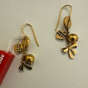 Miss Sixty Gold Charm Earrings